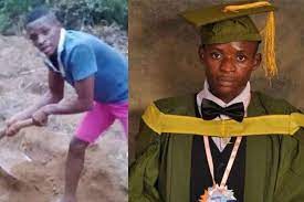 Photo of Ebonyi First-class Mathematics graduate who went viral after sharing photos of himself farming, bags PhD scholarship in US
