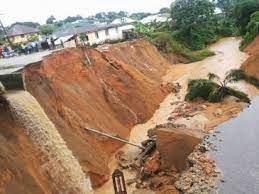 Photo of Gully erosion severs road, cuts off community in Imo