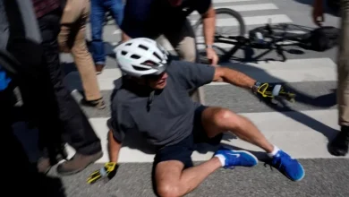 Photo of President Biden falls off bike during ride, says ‘I’m good’