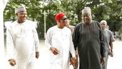 Photo of APC chieftains Babachir Lawal, Dogara in closed door meeting with Wike for ‘inclusive Nigeria’