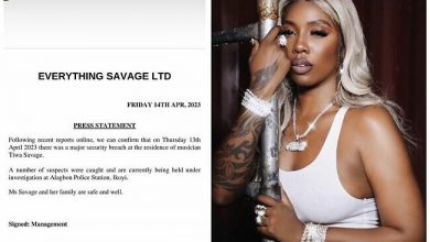Photo of Tiwa Savage confirms kidnap attempt, suspects arrested