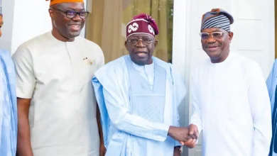 Photo of Tinubu hosts PDP Govs Wike, Makinde in Abuja