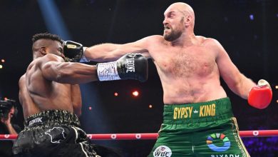 Photo of Fury knocked down by Ngannou, wins on split decision by the skin of his teeth