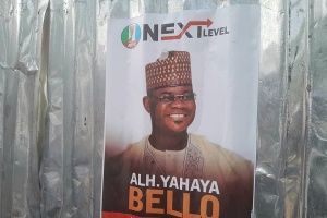 Photo of Yahaya Bello’s posters flood Abuja for APC National Chair 