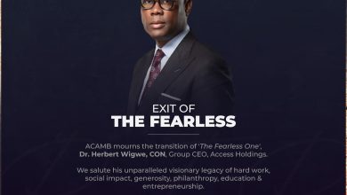 Photo of ACAMB mourns exit of ‘the fearless one,’ Herbert Wigwe, CEO of Access Holdings