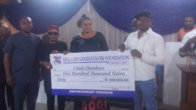 Photo of NGO gifts N500,000, food items to the indigent