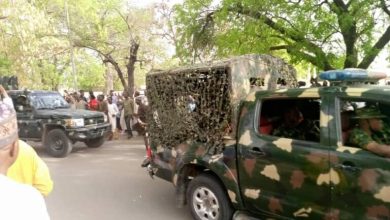 Photo of Four soldiers gunned down as Boko Haram invades military base in Yobe