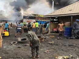 Photo of BREAKING: Hoodlums on the rampage, set Lagos market on fire