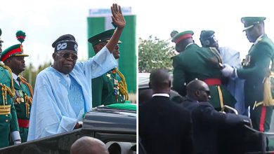 Photo of Tinubu’s tripping incident at Democracy Day celebration sparks concerns amongst Nigerians 