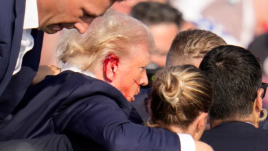 Photo of Political Violence: Spected gunman, one attendee killed as bloodied Trump escapes assassination