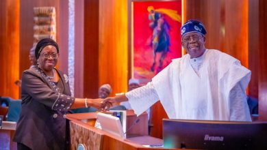 Photo of Tinubu swears in Justice Kekere-Ekun as acting CJN