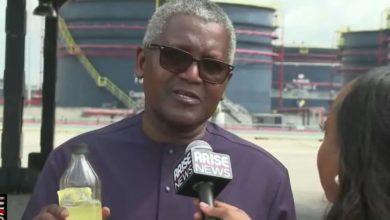 Photo of Finally, Dangote refinery begins production, presents first petrol sample