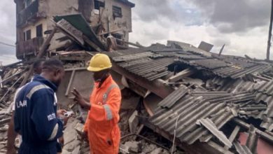 Photo of Two-storey building collapses in Orile Iganmu, Lagos