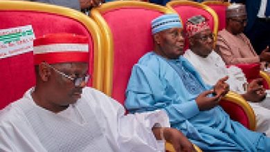 Photo of Obasanjo, Shettima, Atiku in Kano for Kwankwasos daughters wedding