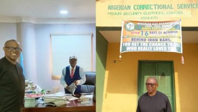 Photo of Defamation: Peter Obi in troubleshooting mission, visits Afe Babalola in his office, Dele Farotimi in prison 