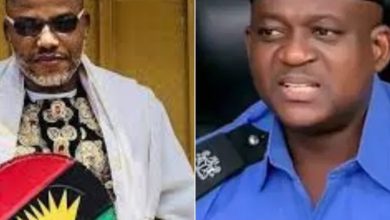 Photo of Nnamdi Kanu slams N20bn libel suit against police spokesperson Muyiwa Adejobi