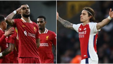 Photo of Liverpool defeat Ipswich, Arsenal survive red card drama to beat Wolves