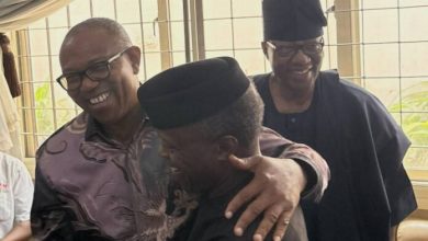 Photo of Osinbajo, Obi, Adeboye visit Afenifere leader Adebanjo’s Lagos residence