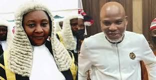 Photo of Justice Binta Nyako desperate to nail me, Nnamdi Kanu cries out
