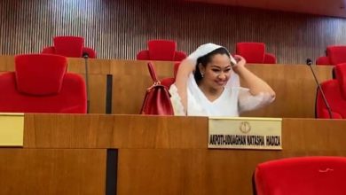 Photo of Natasha Akpoti resumes in Senate, takes new seat assigned by Akpabio