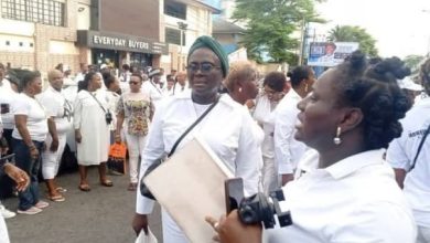 Photo of Pro-Wike women coalition protest in support of Rivers emergency rule