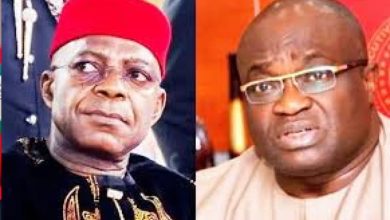 Photo of Ex-Gov Okezie Ikpeazu committed fraud, commissioned uncompleted Govt House— Alex Otti 