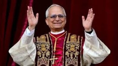 Photo of Crowd roars as Pope Leo XIV gives first address, says ‘peace be with you’
