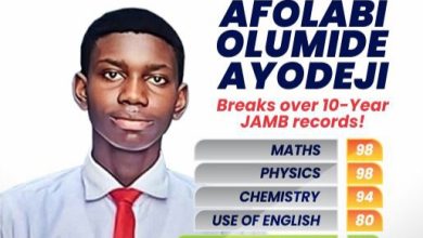 Photo of Meet 15-year-old Afolabi Ayodeji, who broke decade-long JAMB record with 370 marks 
