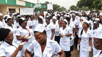 Photo of FG lied, we’re still on strike — Nurses