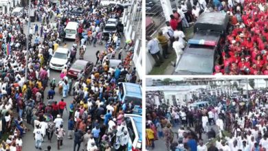 Photo of Crowd disperses after Gov Fubara fails to arrive at Rivers Government House