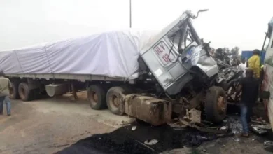 Photo of Dangote Group trailer crushes entire family in Enugu 