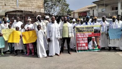 Photo of Jewish worshipers storm Abia, push for Kanu’s release