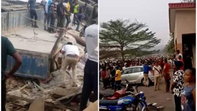 Photo of Tragic Tuesday: Cement-laden truck rams shops, kills 10 in Ondo