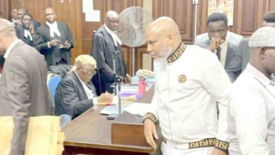 Photo of Alleged Terrorism: Kanu files motion to stop court judgment