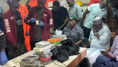 Photo of Customs intercepts 25.5kg cocaine on Brazilian ship in Lagos