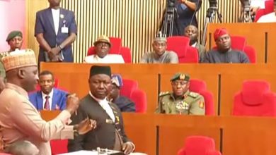 Photo of BREAKING: Tension, rowdiness as Senators reject ‘bow-and-go’ treatment for Defence Minister nominee Christopher Musa during screening