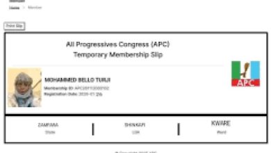 Photo of Viral APC membership card linked to bandits’ kingpin Bello Turji •It’s fake, party kicks 