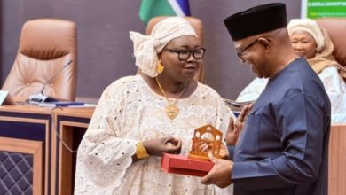 Photo of Peter Obi honoured in The Gambia with prestigious global award