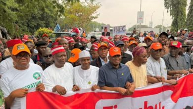 Photo of Protest rocks Abuja as Atiku, Obi, Kwankwaso, other opposition leaders demand INEC recognize David Mark-led ADC leadership